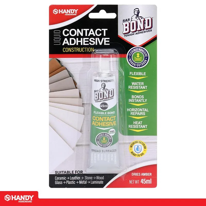 Bond Glue Contact Adhesive Flexible Bond 45mL (Dries Amber)