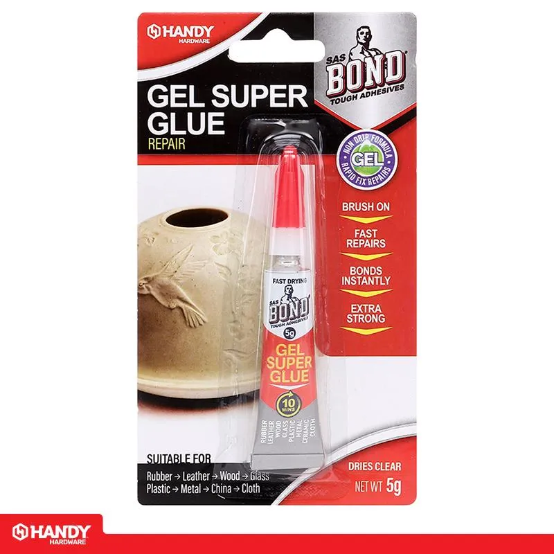 [284047] Bond Glue Gel Super Glue 5g (Dries Clear)