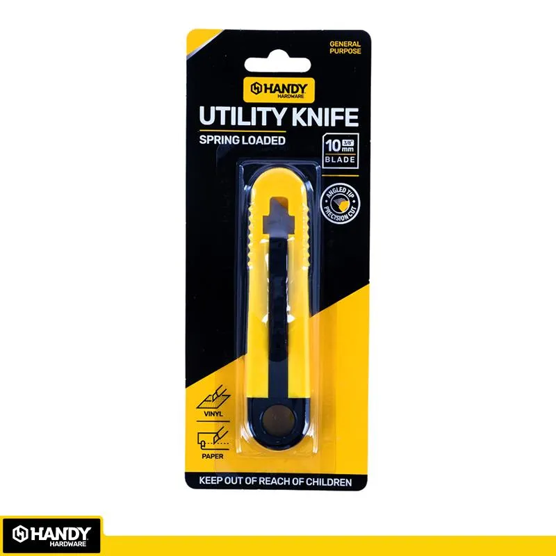 [280995] Handy Retractable Knife Spring Loaded Box Cutter 10cm x 2.5cm x 1cm