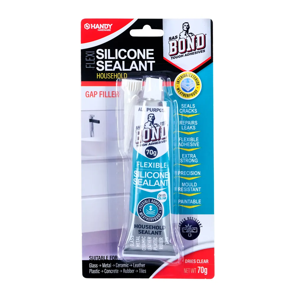 [91843] Handy Silicone Sealant Household 70g (Dries Clear)