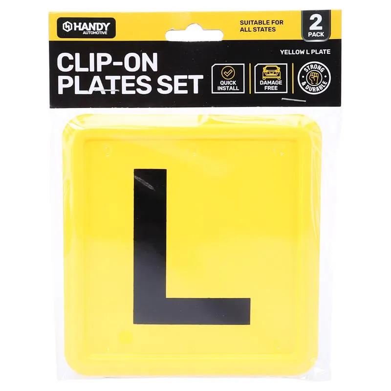 Plate L All States Clip On 2pk