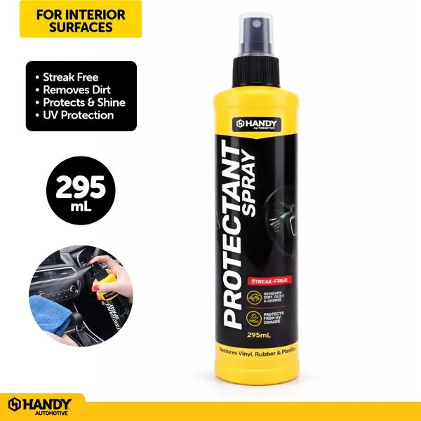 Handy Protectant Spray for Vinyl, Leather and Rubber 295ml