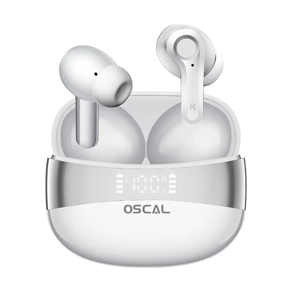 Oscal HiBuds6 IPX7 Waterproof Bluetooth 5.4 In-ear TWS Earbuds - White