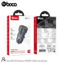 boco. B57CU Dual Port PD30W+QC3.0 Car Charger Metal Gray
