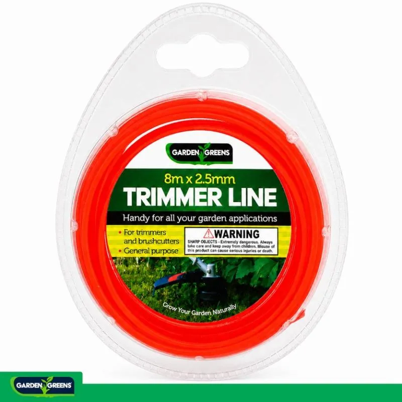 Garden Greens Trimmer Line 8m x 2.5mm Red