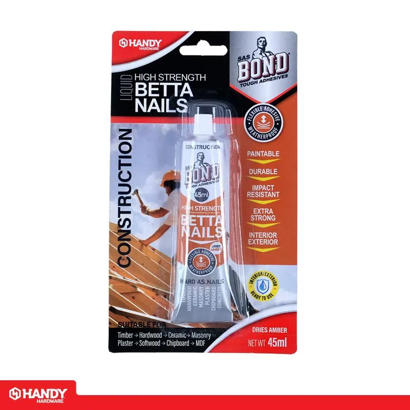 Bond Glue Betta Nails High Strength (Dries Amber) 45ml