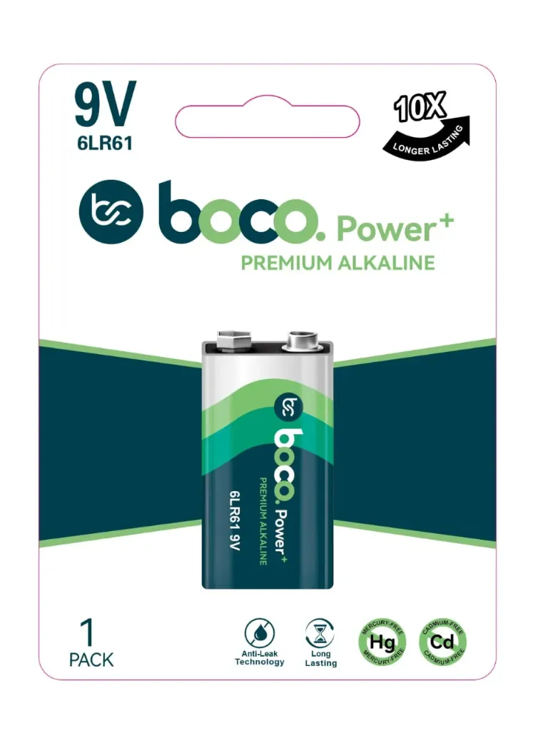 [B6LR611P] boco. Power+ 6LR61 9V 1pk